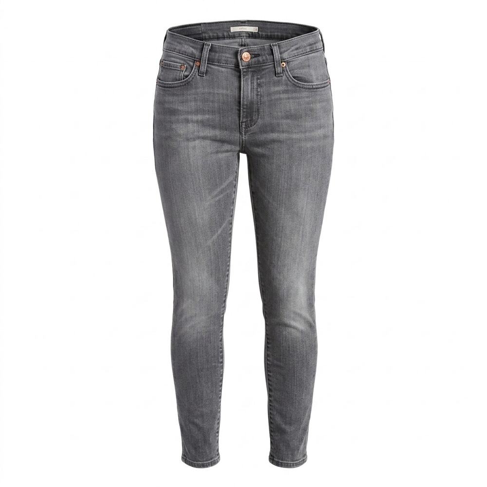 Levi's 711 Skinny Gray Stretch Jeans Women Size 26